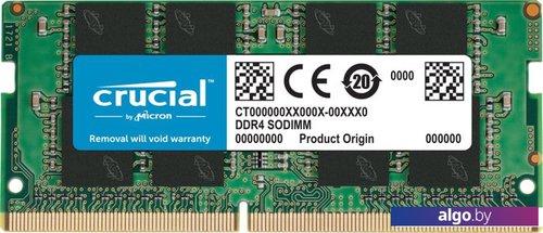 Оперативная память Crucial 8GB DDR4 SODIMM PC4-25600 CT8G4SFS832A