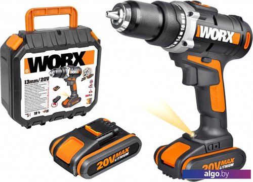 Дрель-шуруповерт Worx WX183.1 (с 2-мя АКБ, кейс) Дрель-шуруповерт Worx WX183.1 (с 2-мя АКБ, кейс)