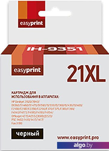 

Картридж easyprint IH 9351 (аналог HP 21XL (C9351CE)), Черный