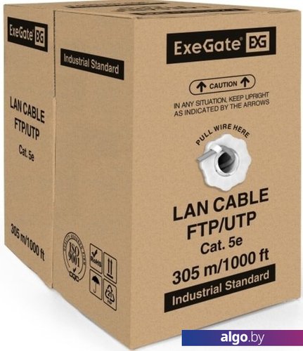 Кабель ExeGate UTP4-C5e-CCA-S25-IN-PVC-GY-305 UTP Кабель ExeGate UTP4-C5e-CCA-S25-IN-PVC-GY-305 UTP