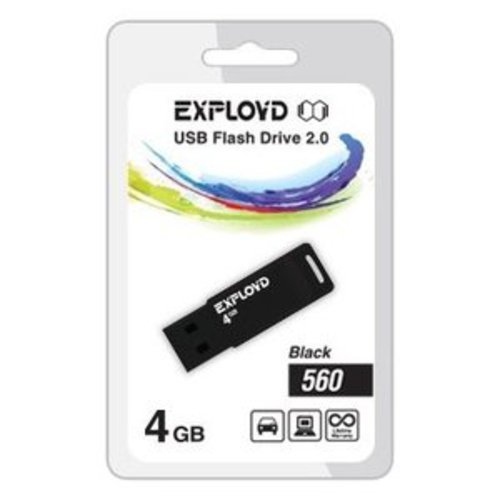 

USB Flash Exployd 560 4GB (черный) [EX-4GB-560-Black]