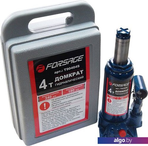 

Бутылочный домкрат FORSAGE F-T90404S 4т