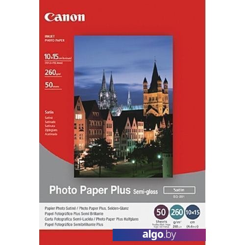 

Фотобумага Canon Photo Paper Plus Semi-Gloss SG-201 10x15 50 листов (1686B015)