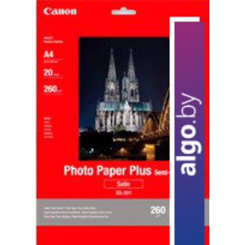 

Фотобумага Canon Photo Paper Plus Semigloss SG-201 A4 260 гм2 20 л (1686B021)