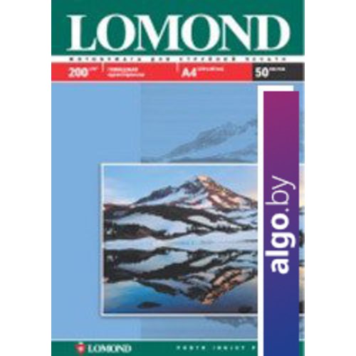 

Фотобумага Lomond Глянцевая A4 200 г/кв.м. 50 листов (0102020)