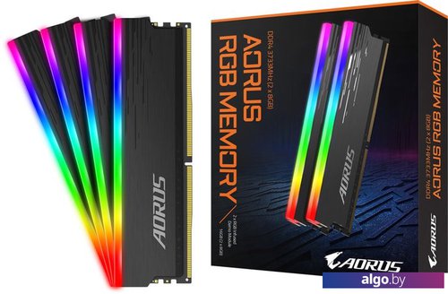 

Оперативная память Gigabyte Aorus RGB 2x8GB DDR4 PC4-29800 GP-ARS16G37D, Серый