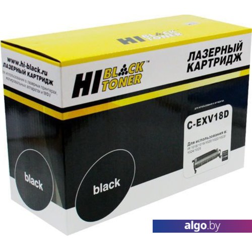 

Фотобарабан Hi-Black HB-C-EXV18D (аналог Canon C-EXV18), Черный