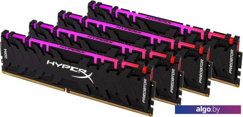 Оперативная память HyperX Predator RGB 4x16GB DDR4 PC4-28800 HX436C17PB3AK4/64 Оперативная память HyperX Predator RGB 4x16GB DDR4 PC4-28800 HX436C17PB3AK4/64