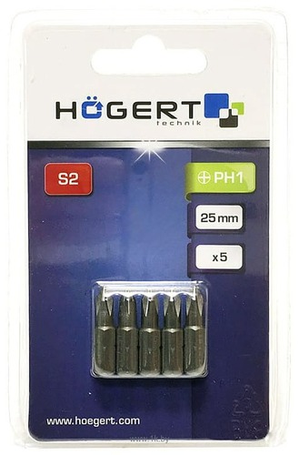 

Набор бит Hogert Technik HT1S301 (5 предметов)