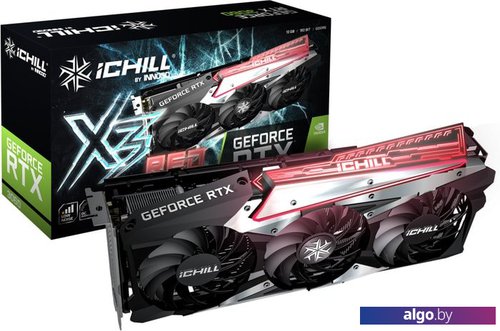 Видеокарта Inno3D GeForce RTX 3060 iChill X3 Red 12GB GDDR6 C30603-12D6X-1671VA39A Видеокарта Inno3D GeForce RTX 3060 iChill X3 Red 12GB GDDR6 C30603-12D6X-1671VA39A