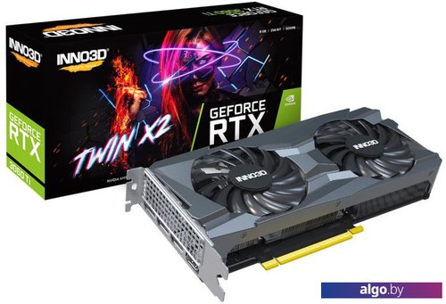 Видеокарта Inno3D GeForce RTX 3060 Ti Twin X2 LHR 8GB GDDR6 N306T2-08D6-119032DH Видеокарта Inno3D GeForce RTX 3060 Ti Twin X2 LHR 8GB GDDR6 N306T2-08D6-119032DH