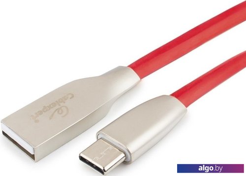 

Кабель Cablexpert USB Type-A - USB Type-C CC-G-USBC01R-1.8M (1.8 м, красный)