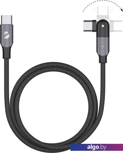 Кабель Deppa USB Type-C - USB Type-C 72330 (1.2 м, черный)