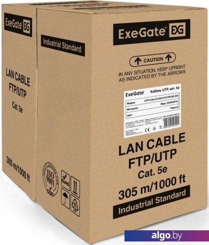 

Кабель ExeGate UTP4-C5e-CU-S24-OUT-PE-BK-305 UTP