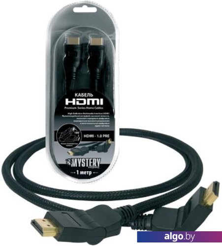 

Кабель Mystery HDMI - HDMI HDMI1.0pre (1 м, черный)