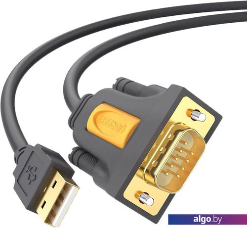 Кабель Ugreen CR104 20210 USB-А 2.0 - DB9 RS-232 (1 м) Кабель Ugreen CR104 20210 USB-А 2.0 - DB9 RS-232 (1 м)