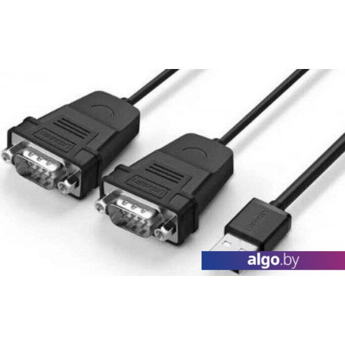 Кабель Ugreen US229-30769 USB Type A - DB9 RS-232 (1.5 м, черный) Кабель Ugreen US229-30769 USB Type A - DB9 RS-232 (1.5 м, черный)