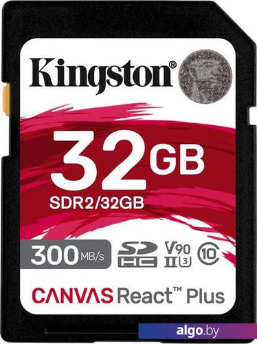 

Карта памяти Kingston Canvas React Plus SDHC 32GB