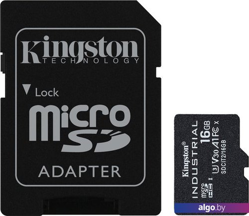 

Карта памяти Kingston Industrial microSDHC SDCIT2/16GB 16GB (с адаптером)