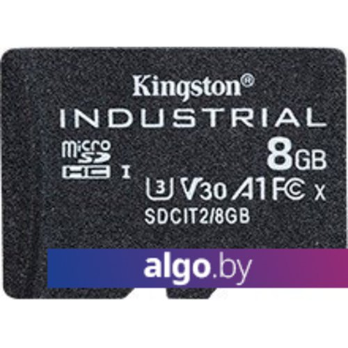 

Карта памяти Kingston Industrial microSDHC SDCIT2/8GBSP 8GB