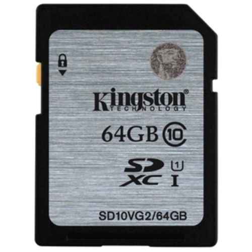 

Карта памяти Kingston SDXC (Class 10) 64GB (SD10VG2/64GB)