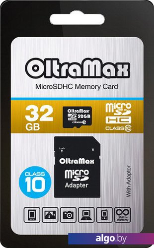 Карта памяти Oltramax microSDHC Class 10 32GB Карта памяти Oltramax microSDHC Class 10 32GB