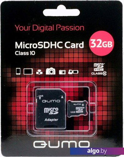 

Карта памяти QUMO microSDHC QM32MICSDHC10 32GB