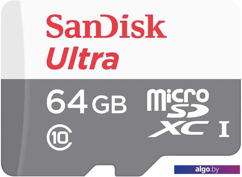 

Карта памяти SanDisk Ultra SDSQUNR-064G-GN3MN microSDXC 64GB