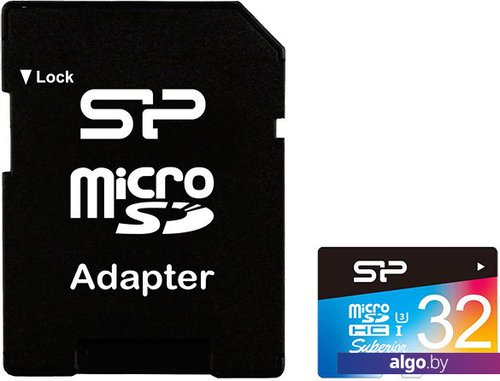 Карта памяти Silicon-Power Elite microSDHC UHS-I 32GB + адаптер [SP032GBSTHDU3V20SP]