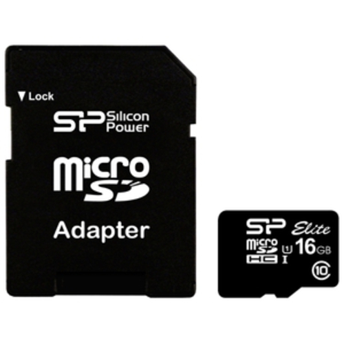 

Карта памяти Silicon-Power microSDHC Elite UHS-1 (Class 10) 16 GB (SP016GBSTHBU1V10-SP)