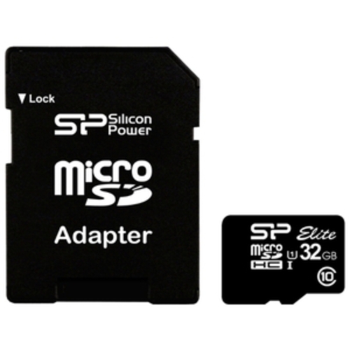 Карта памяти Silicon-Power microSDHC Elite UHS-1 (Class 10) 32 GB (SP032GBSTHBU1V10-SP)