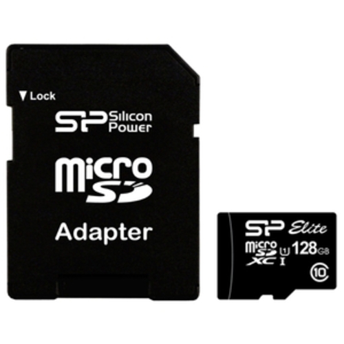 

Карта памяти Silicon-Power microSDXC Elite UHS-1 (Class 10) 128GB (SP128GBSTXBU1V10SP)