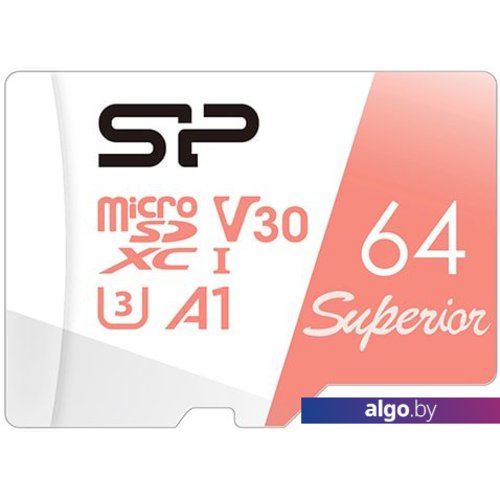 

Карта памяти Silicon-Power Superior A1 microSDXC SP064GBSTXDV3V20 64GB