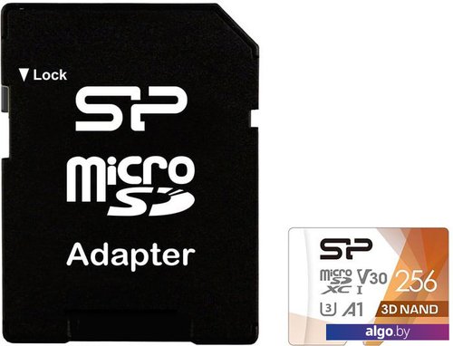 Карта памяти Silicon-Power Superior Pro microSDXC SP256GBSTXDU3V20AB 256GB (с адаптером)