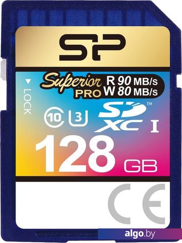 

Карта памяти Silicon-Power Superior Pro SDXC SP128GBSDXCU3V10 128GB