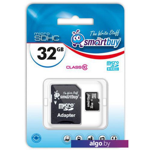 Карта памяти Smart Buy microSDHC Class 10 32GB (SB32GBSDCL10-01) Карта памяти Smart Buy microSDHC Class 10 32GB (SB32GBSDCL10-01)