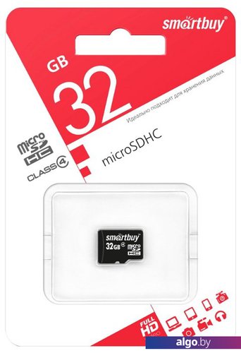 Карта памяти Smart Buy microSDHC (Class 4) 32 Гб (SB32GBSDCL4-00) Карта памяти Smart Buy microSDHC (Class 4) 32 Гб (SB32GBSDCL4-00)
