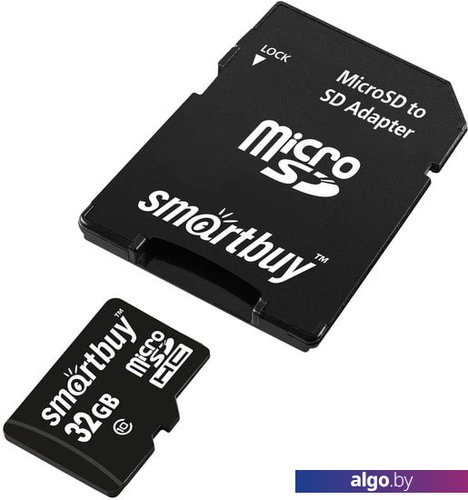 

Карта памяти Smart Buy microSDHC SB32GBSDCL10-01LE 32GB (с адаптером)