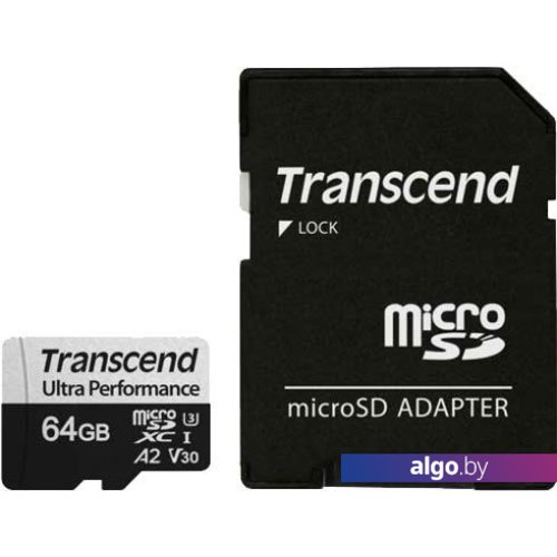 

Карта памяти Transcend microSDXC 340S 64GB (с адаптером)