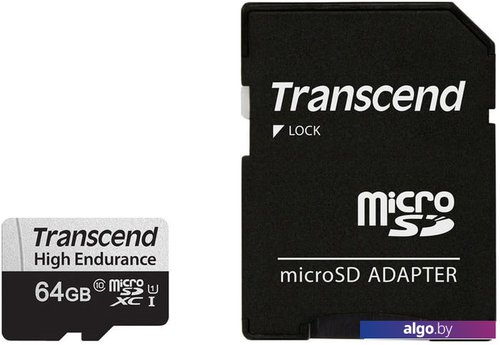 

Карта памяти Transcend microSDXC TS64GUSD350V 64GB (с адаптером)