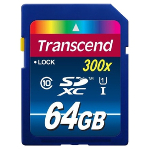 Карта памяти Transcend SDXC (Class 10) UHS-I Premium 64Gb (TS64GSDU1)  купить в Минске, цена