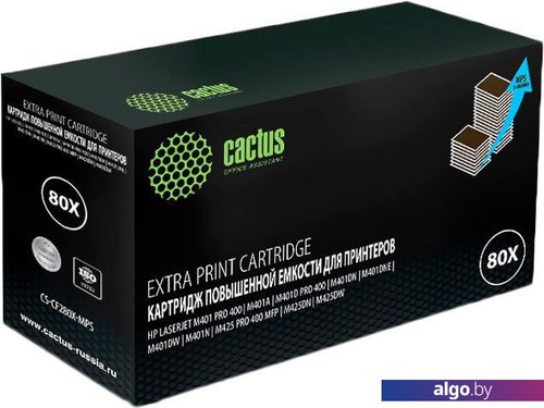 

Картридж CACTUS CS-CF280X-MPS (аналог HP CF280X)