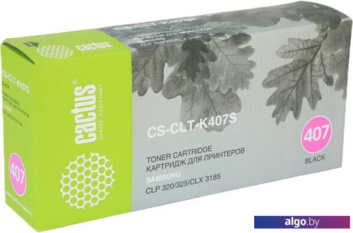 

Картридж CACTUS CS-CLT-K407S (аналог Samsung CLT-K407S Black)