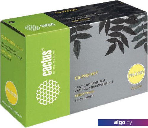 

Картридж CACTUS CS-PH6180Y (аналог Xerox 113R00725), Желтый