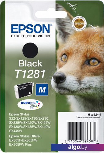 

Картридж Epson C13T12814012, Черный