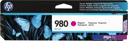 

Картридж HP 980 Magenta Original Ink Cartridge (D8J08A)