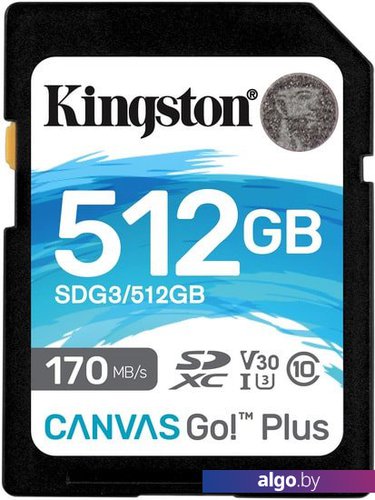 

Карта памяти Kingston Canvas Go! Plus SDXC 512GB