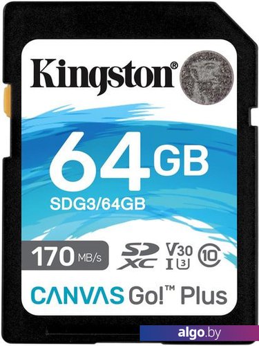 

Карта памяти Kingston Canvas Go! Plus SDXC 64GB