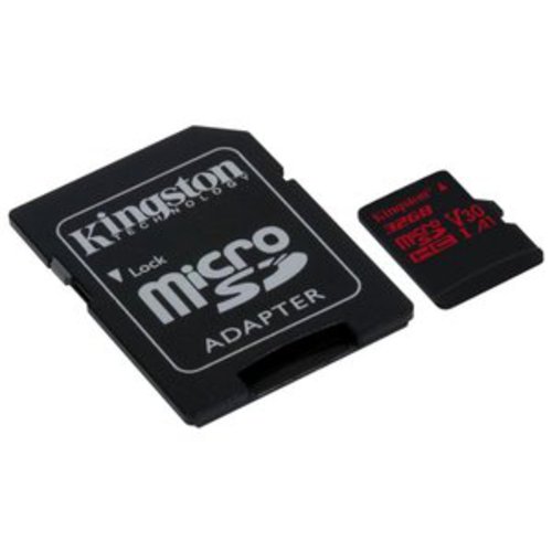 Карта памяти Kingston Canvas React SDCR/32GB microSDHC 32GB (с адаптером) Карта памяти Kingston Canvas React SDCR/32GB microSDHC 32GB (с адаптером)