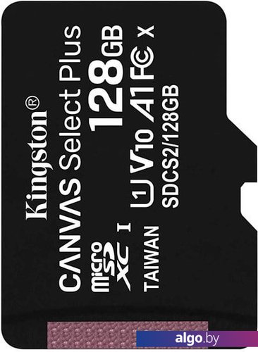 

Карта памяти Kingston Canvas Select Plus microSDXC 128GB